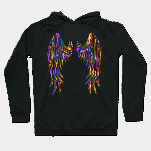 Chromatic Angel Wings Hoodie by WannabeArtworks